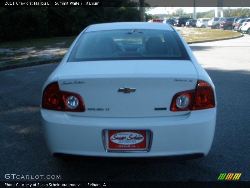 Summit White / Titanium 2011 Chevrolet Malibu LT