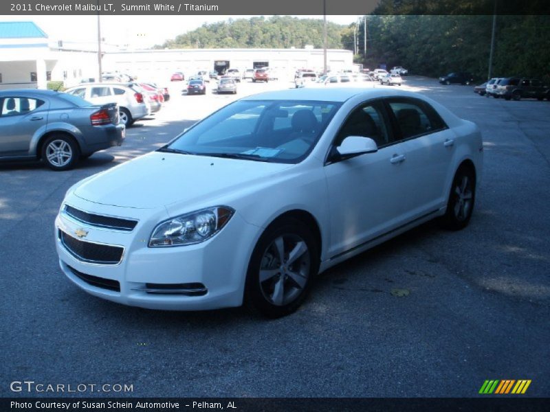 Summit White / Titanium 2011 Chevrolet Malibu LT