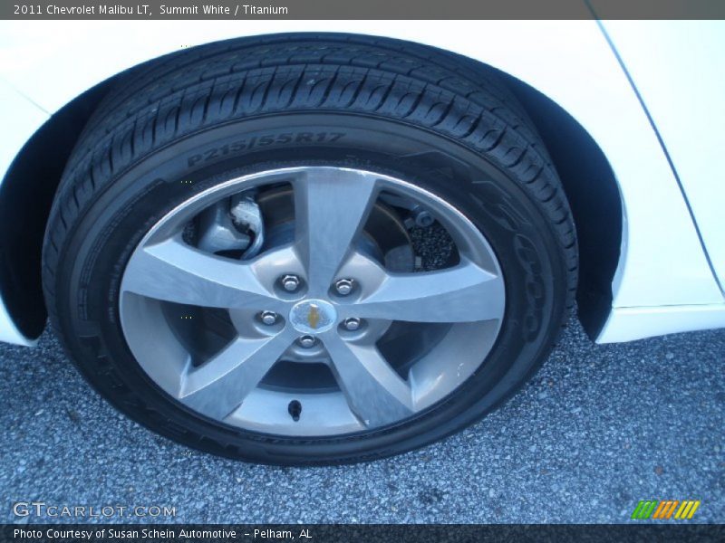 Summit White / Titanium 2011 Chevrolet Malibu LT