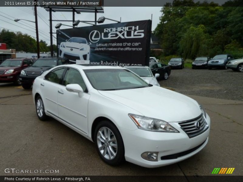 Starfire White Pearl / Parchment 2011 Lexus ES 350