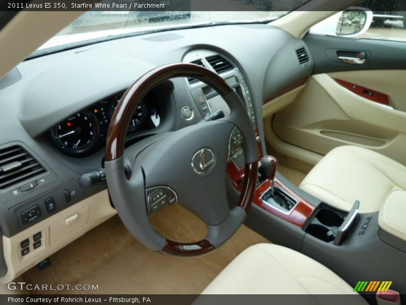 Starfire White Pearl / Parchment 2011 Lexus ES 350