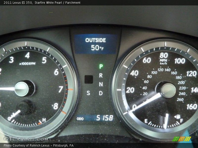 Starfire White Pearl / Parchment 2011 Lexus ES 350