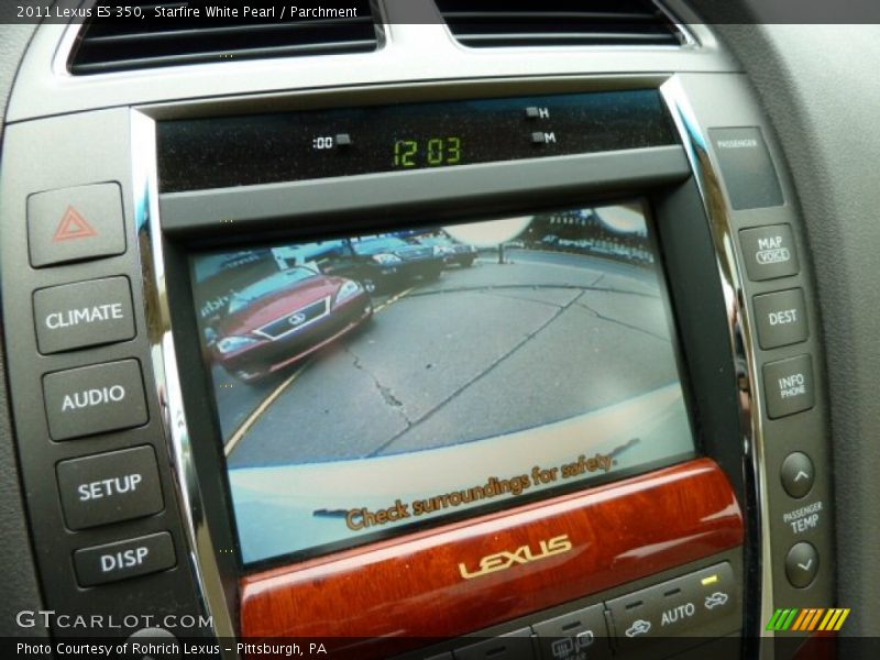 Starfire White Pearl / Parchment 2011 Lexus ES 350