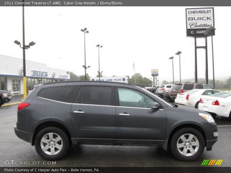 Cyber Gray Metallic / Ebony/Ebony 2011 Chevrolet Traverse LT AWD