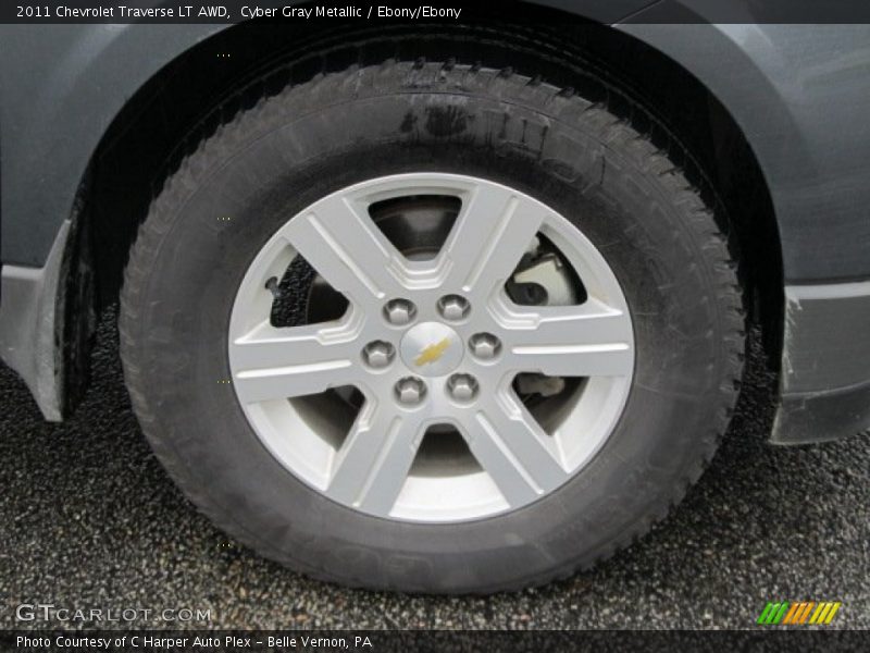 Cyber Gray Metallic / Ebony/Ebony 2011 Chevrolet Traverse LT AWD