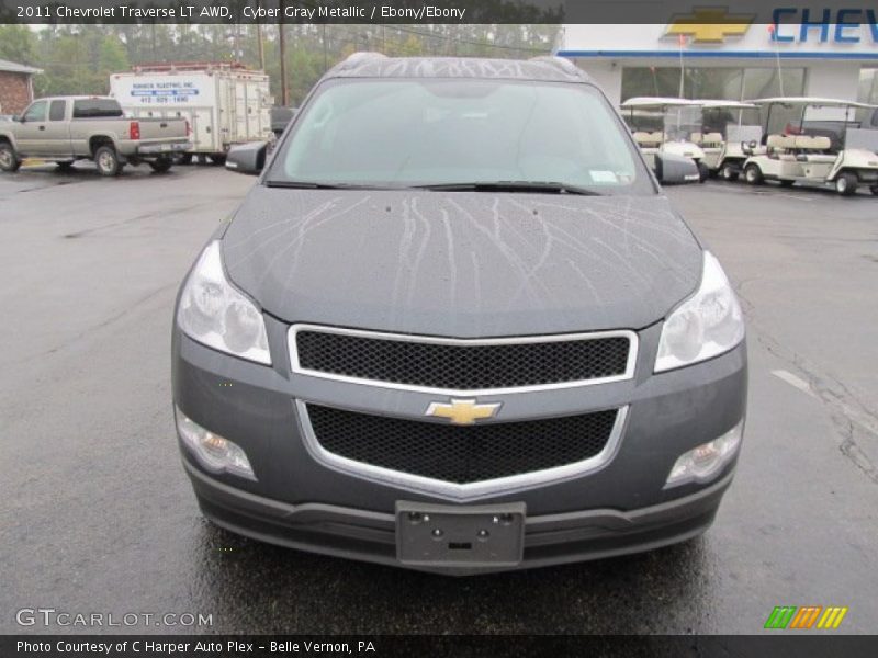 Cyber Gray Metallic / Ebony/Ebony 2011 Chevrolet Traverse LT AWD