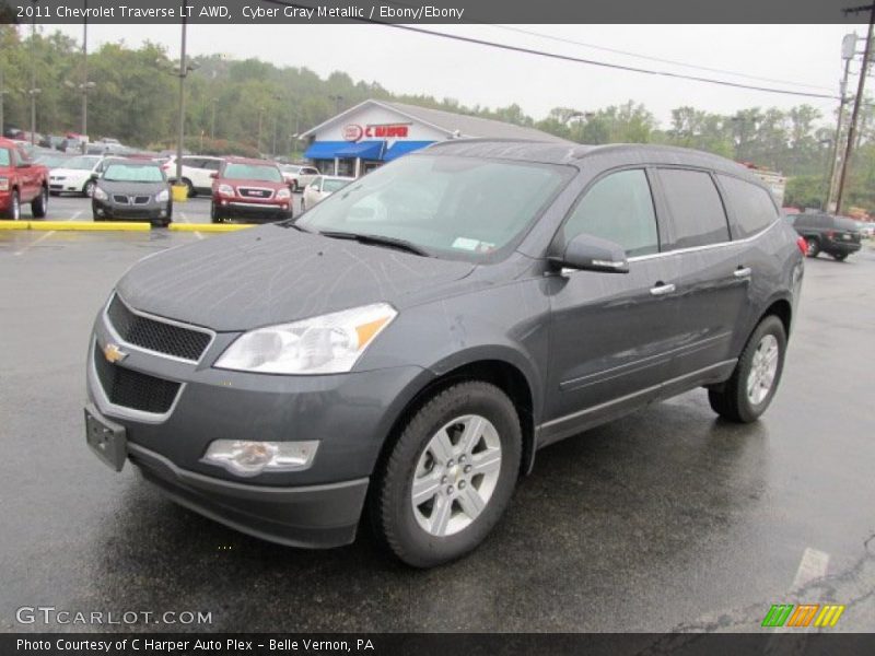 Cyber Gray Metallic / Ebony/Ebony 2011 Chevrolet Traverse LT AWD