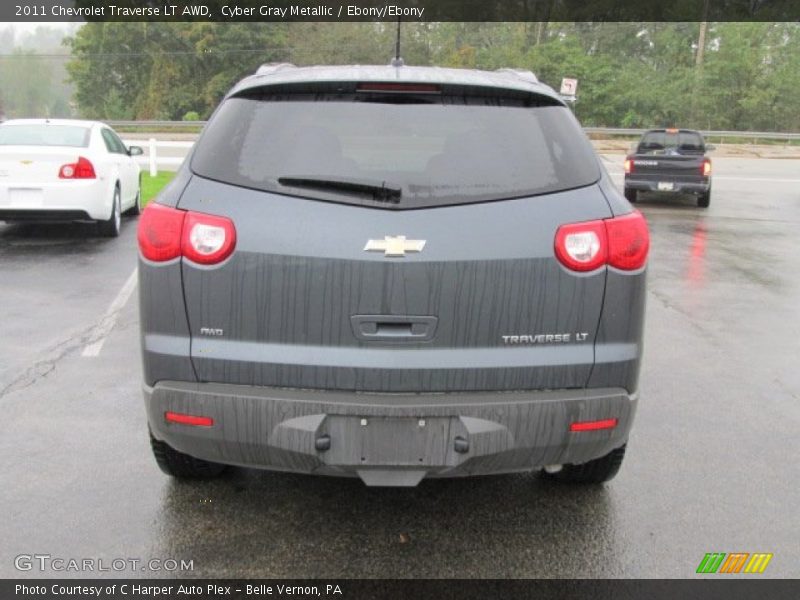 Cyber Gray Metallic / Ebony/Ebony 2011 Chevrolet Traverse LT AWD