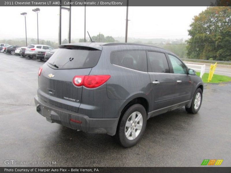 Cyber Gray Metallic / Ebony/Ebony 2011 Chevrolet Traverse LT AWD