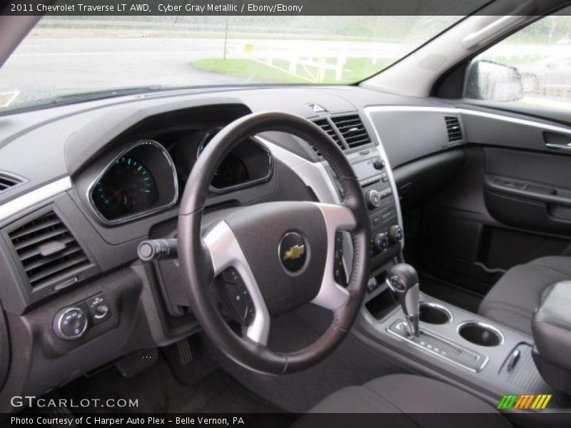 Cyber Gray Metallic / Ebony/Ebony 2011 Chevrolet Traverse LT AWD