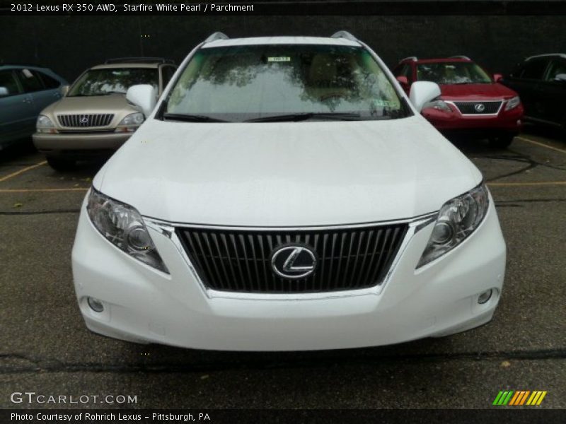 Starfire White Pearl / Parchment 2012 Lexus RX 350 AWD