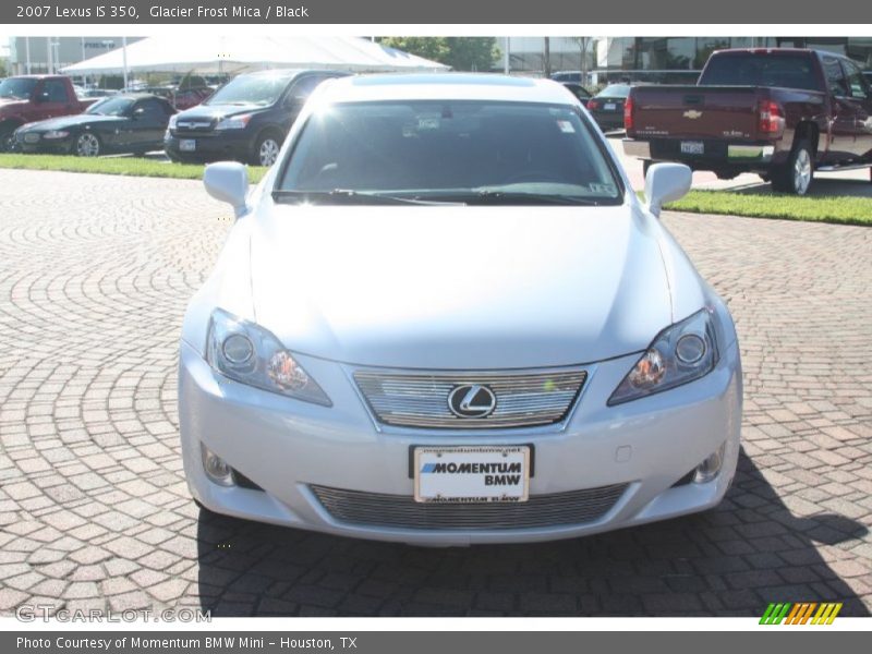 Glacier Frost Mica / Black 2007 Lexus IS 350