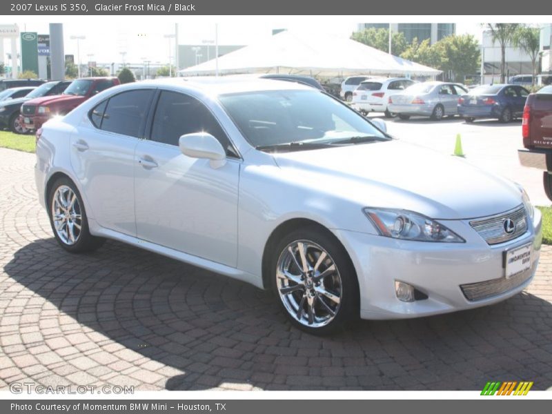 Glacier Frost Mica / Black 2007 Lexus IS 350