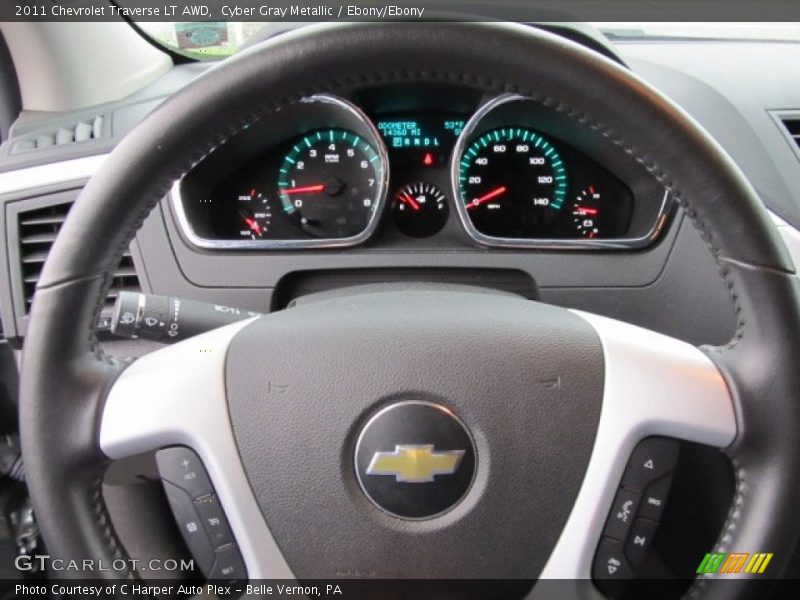 Cyber Gray Metallic / Ebony/Ebony 2011 Chevrolet Traverse LT AWD