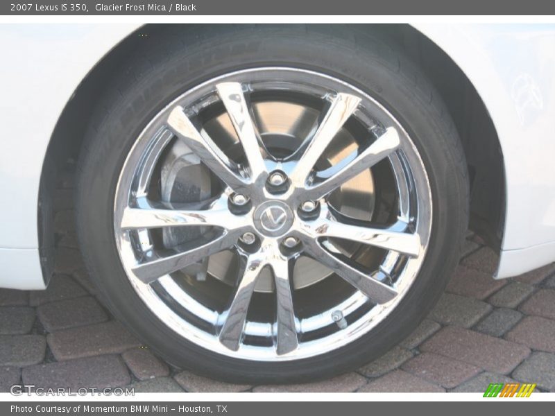 Glacier Frost Mica / Black 2007 Lexus IS 350
