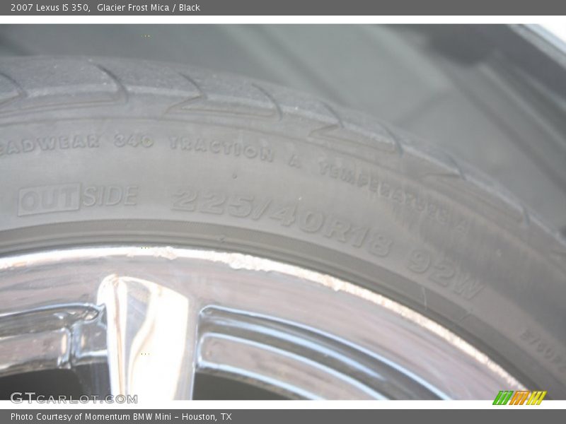 Glacier Frost Mica / Black 2007 Lexus IS 350