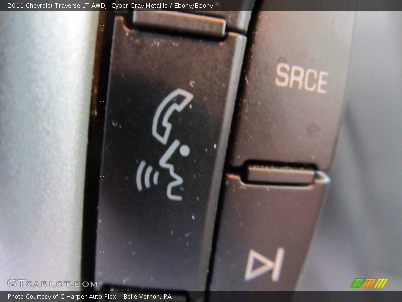 Cyber Gray Metallic / Ebony/Ebony 2011 Chevrolet Traverse LT AWD
