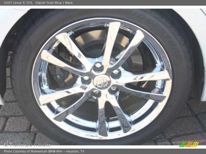 Glacier Frost Mica / Black 2007 Lexus IS 350