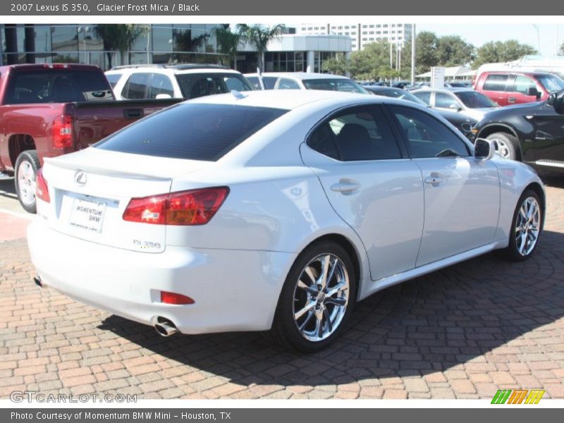 Glacier Frost Mica / Black 2007 Lexus IS 350