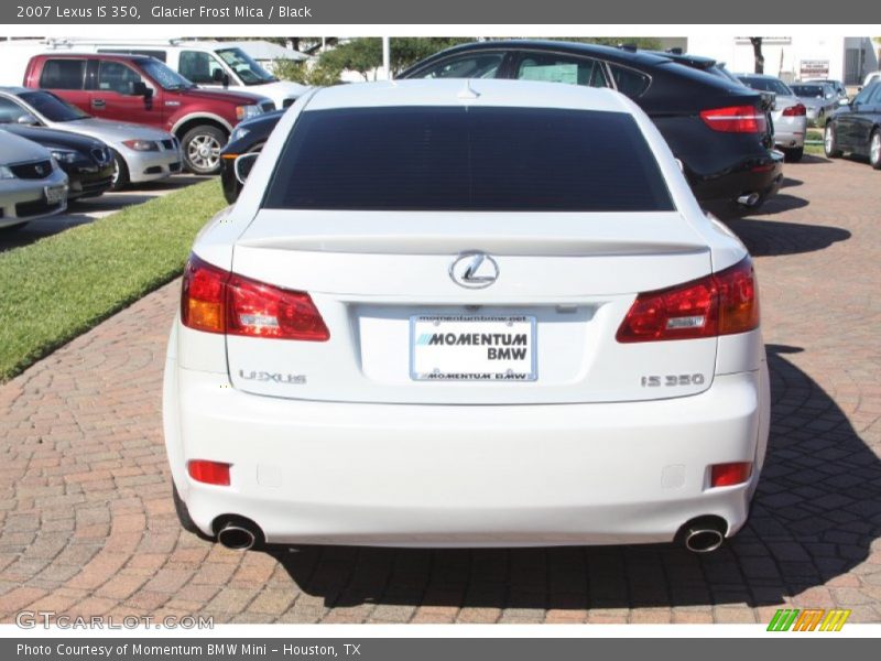 Glacier Frost Mica / Black 2007 Lexus IS 350