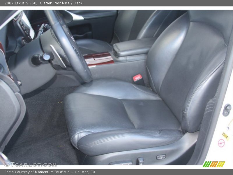 Glacier Frost Mica / Black 2007 Lexus IS 350