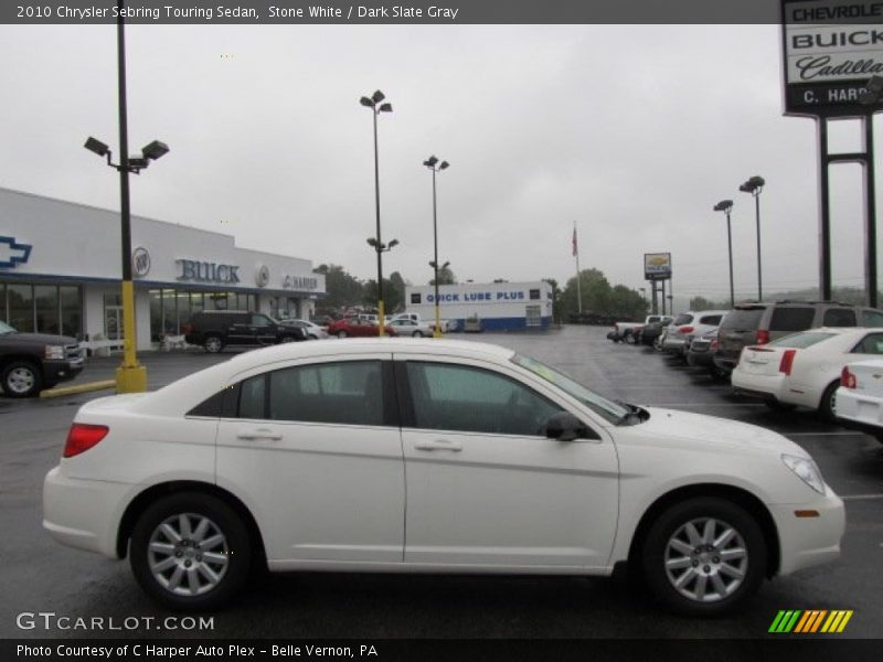 Stone White / Dark Slate Gray 2010 Chrysler Sebring Touring Sedan