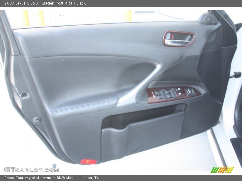 Glacier Frost Mica / Black 2007 Lexus IS 350