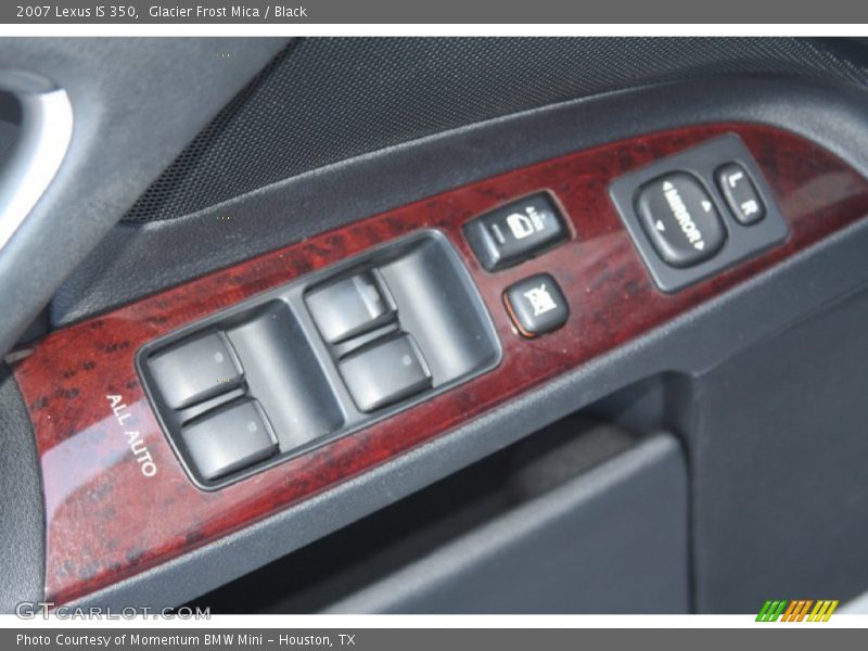 Glacier Frost Mica / Black 2007 Lexus IS 350