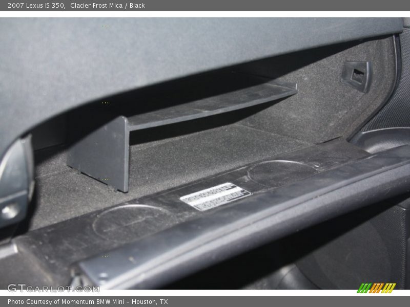 Glacier Frost Mica / Black 2007 Lexus IS 350
