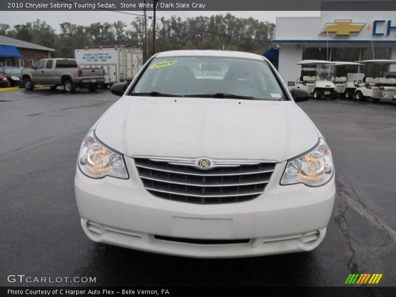 Stone White / Dark Slate Gray 2010 Chrysler Sebring Touring Sedan