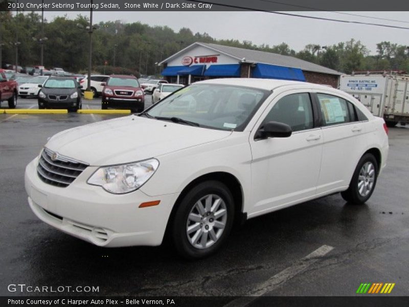 Stone White / Dark Slate Gray 2010 Chrysler Sebring Touring Sedan
