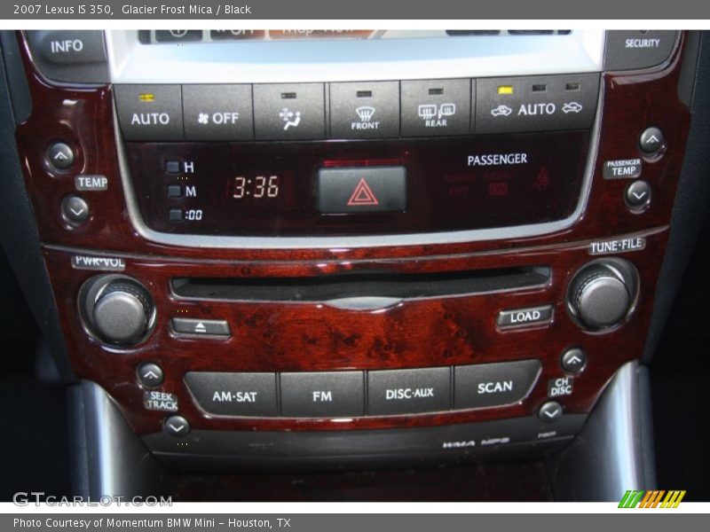 Glacier Frost Mica / Black 2007 Lexus IS 350
