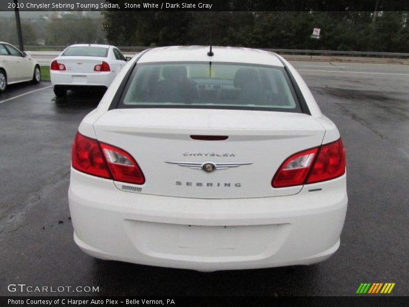 Stone White / Dark Slate Gray 2010 Chrysler Sebring Touring Sedan