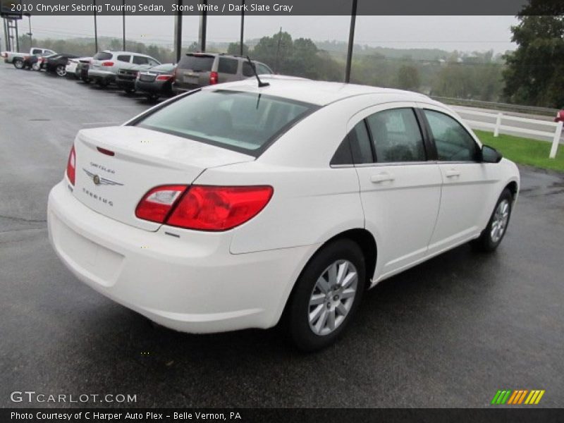 Stone White / Dark Slate Gray 2010 Chrysler Sebring Touring Sedan