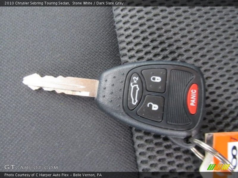 Stone White / Dark Slate Gray 2010 Chrysler Sebring Touring Sedan