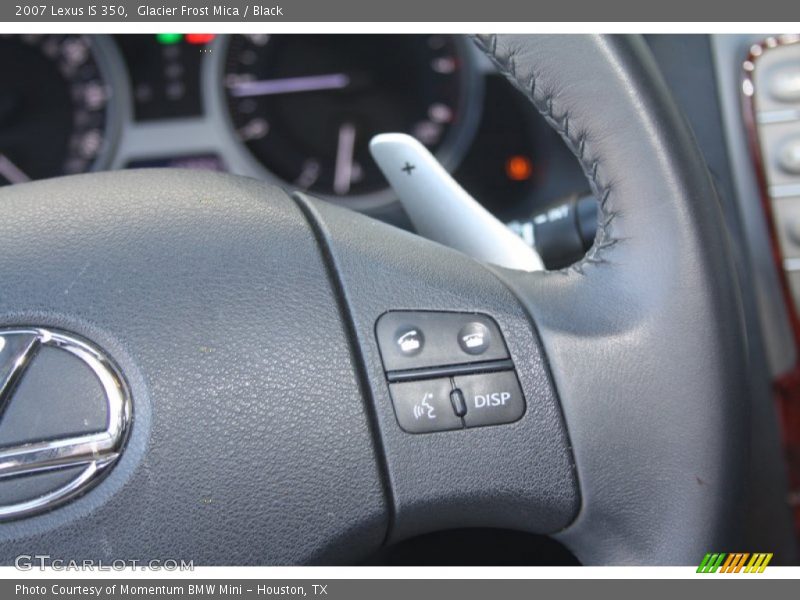Glacier Frost Mica / Black 2007 Lexus IS 350