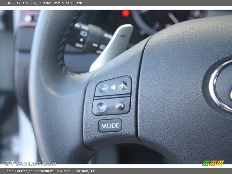 Glacier Frost Mica / Black 2007 Lexus IS 350