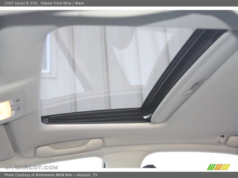 Glacier Frost Mica / Black 2007 Lexus IS 350