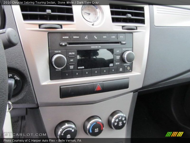 Stone White / Dark Slate Gray 2010 Chrysler Sebring Touring Sedan