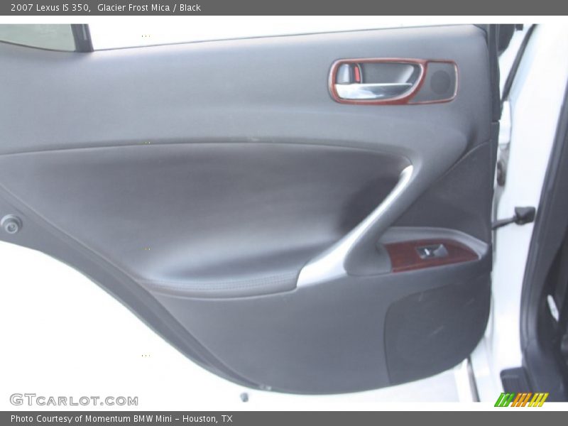 Glacier Frost Mica / Black 2007 Lexus IS 350