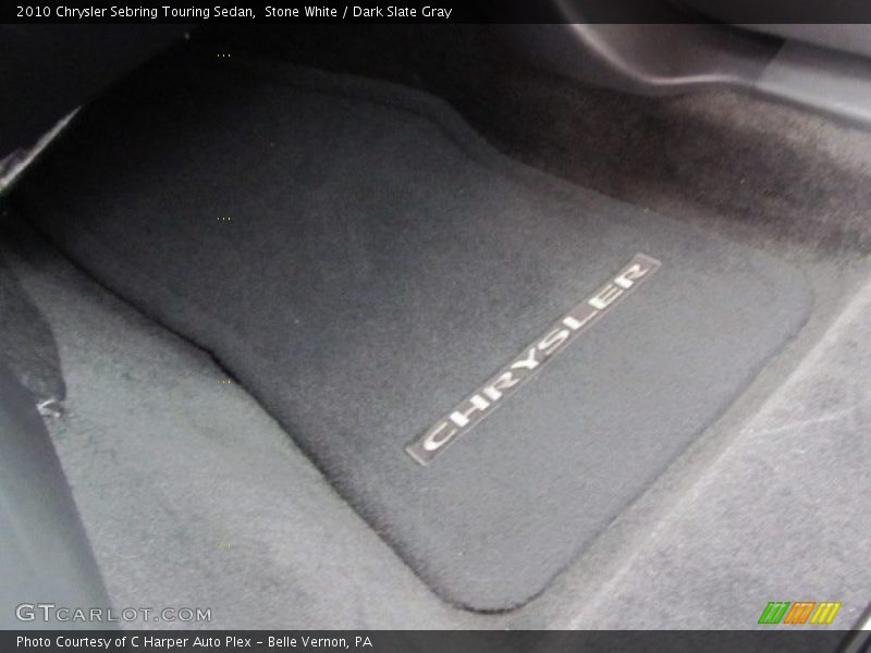 Stone White / Dark Slate Gray 2010 Chrysler Sebring Touring Sedan