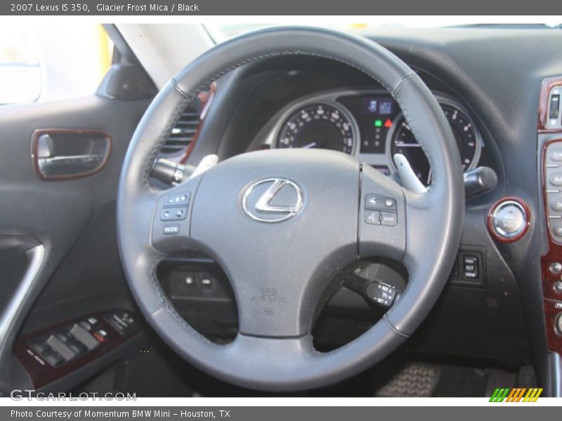 Glacier Frost Mica / Black 2007 Lexus IS 350
