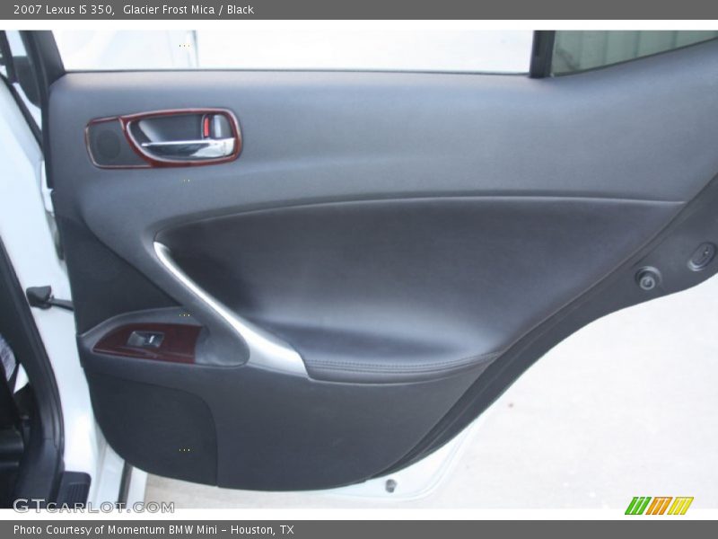Glacier Frost Mica / Black 2007 Lexus IS 350