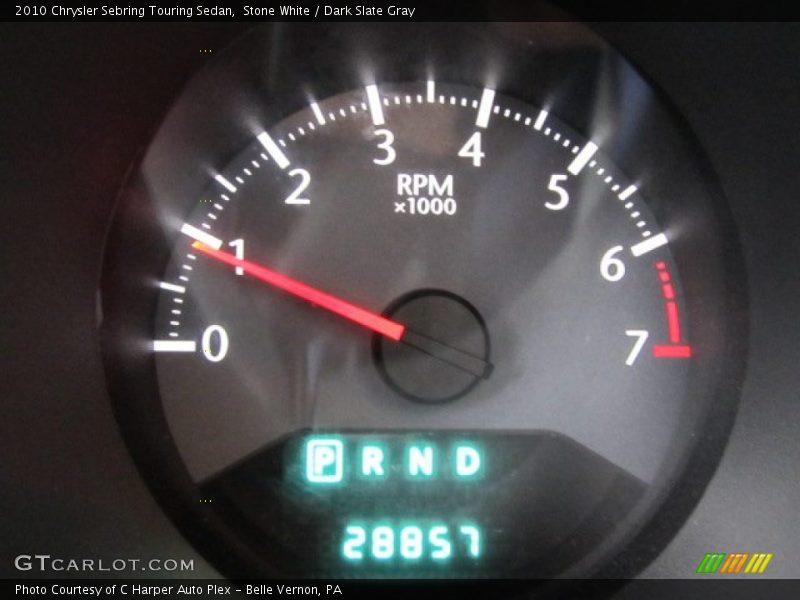 Stone White / Dark Slate Gray 2010 Chrysler Sebring Touring Sedan