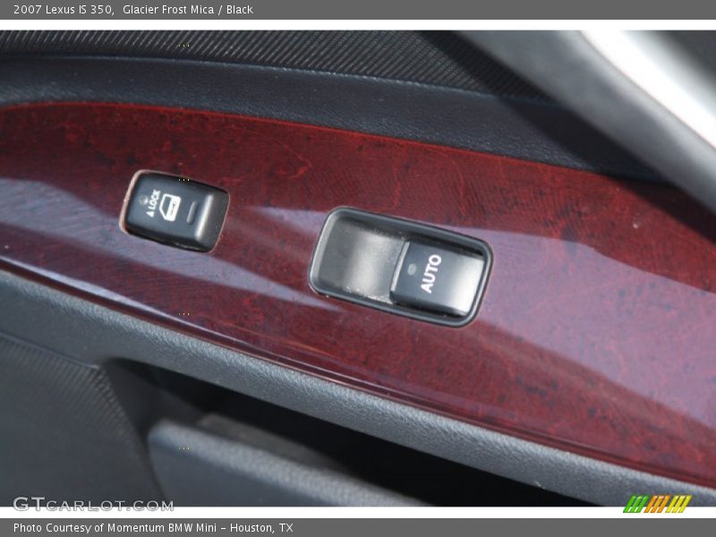 Glacier Frost Mica / Black 2007 Lexus IS 350