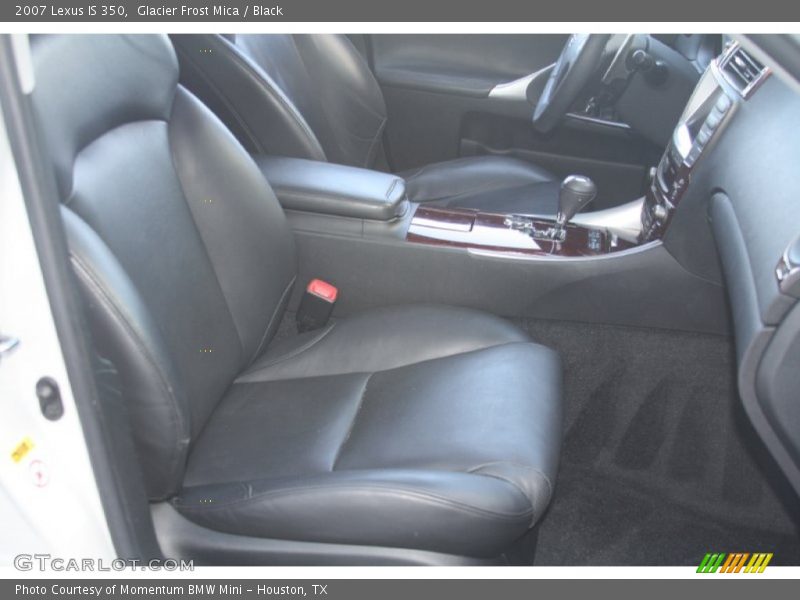 Glacier Frost Mica / Black 2007 Lexus IS 350