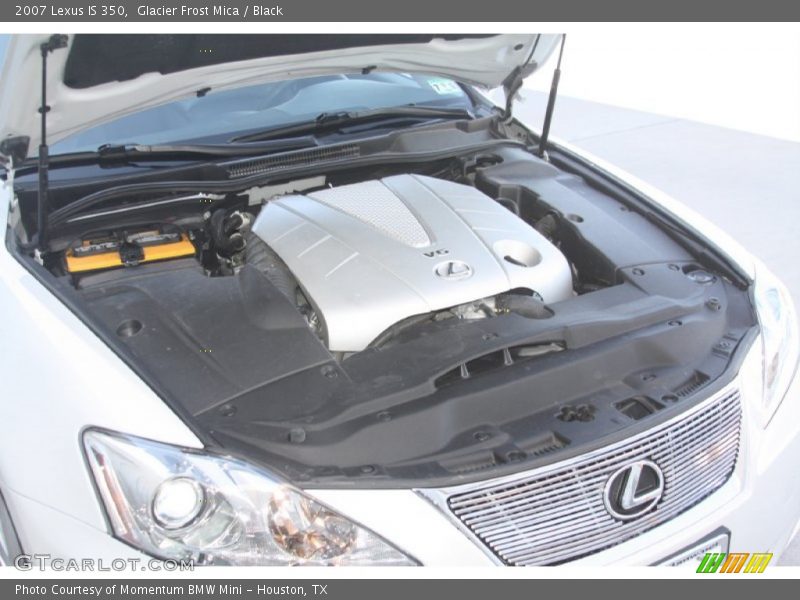 Glacier Frost Mica / Black 2007 Lexus IS 350
