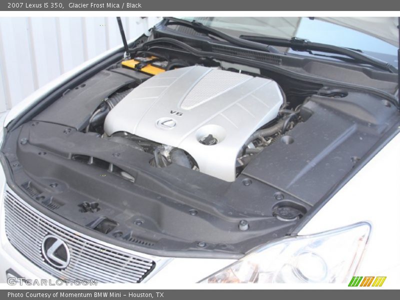 Glacier Frost Mica / Black 2007 Lexus IS 350