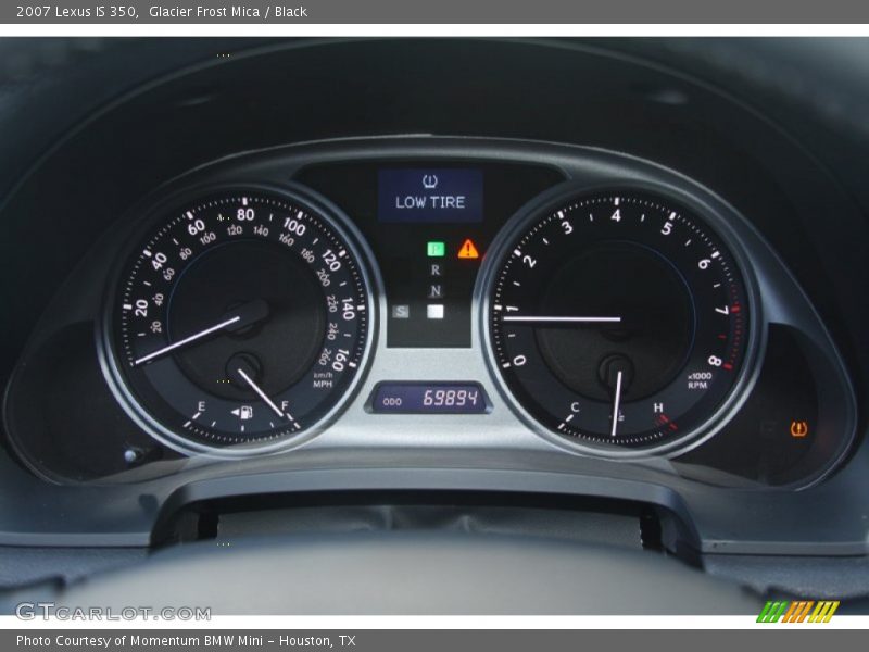 Glacier Frost Mica / Black 2007 Lexus IS 350