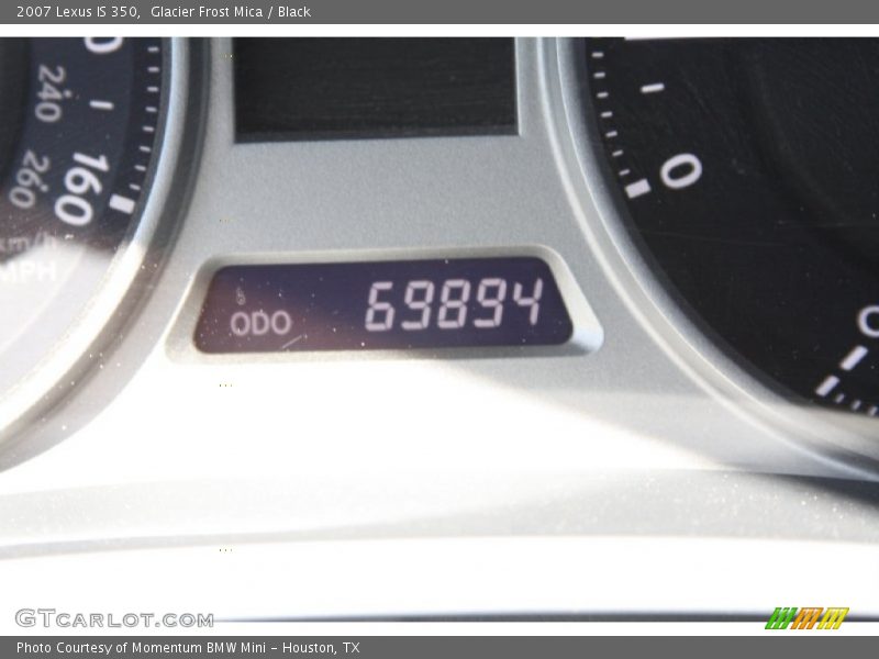 Glacier Frost Mica / Black 2007 Lexus IS 350